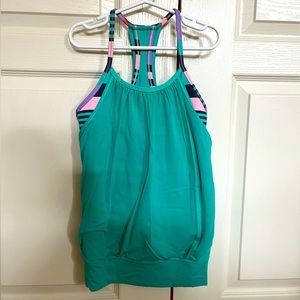 Kids Ivivva tank with built in bra